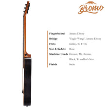 Load image into Gallery viewer, Bromo BAR3 All Solid Travel Acoustic Guitar