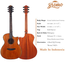 Load image into Gallery viewer, Bromo BAT2MCE Auditorium Semi Acoustic Guitar