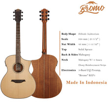 Load image into Gallery viewer, Bromo BAT4MCE Auditorium Semi Acoustic Guitar