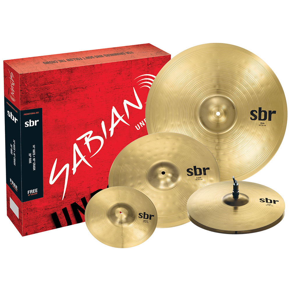 Sabian Cymbal SBR series Promotional Set (14HH/16C/20R+10S) SBR5003G