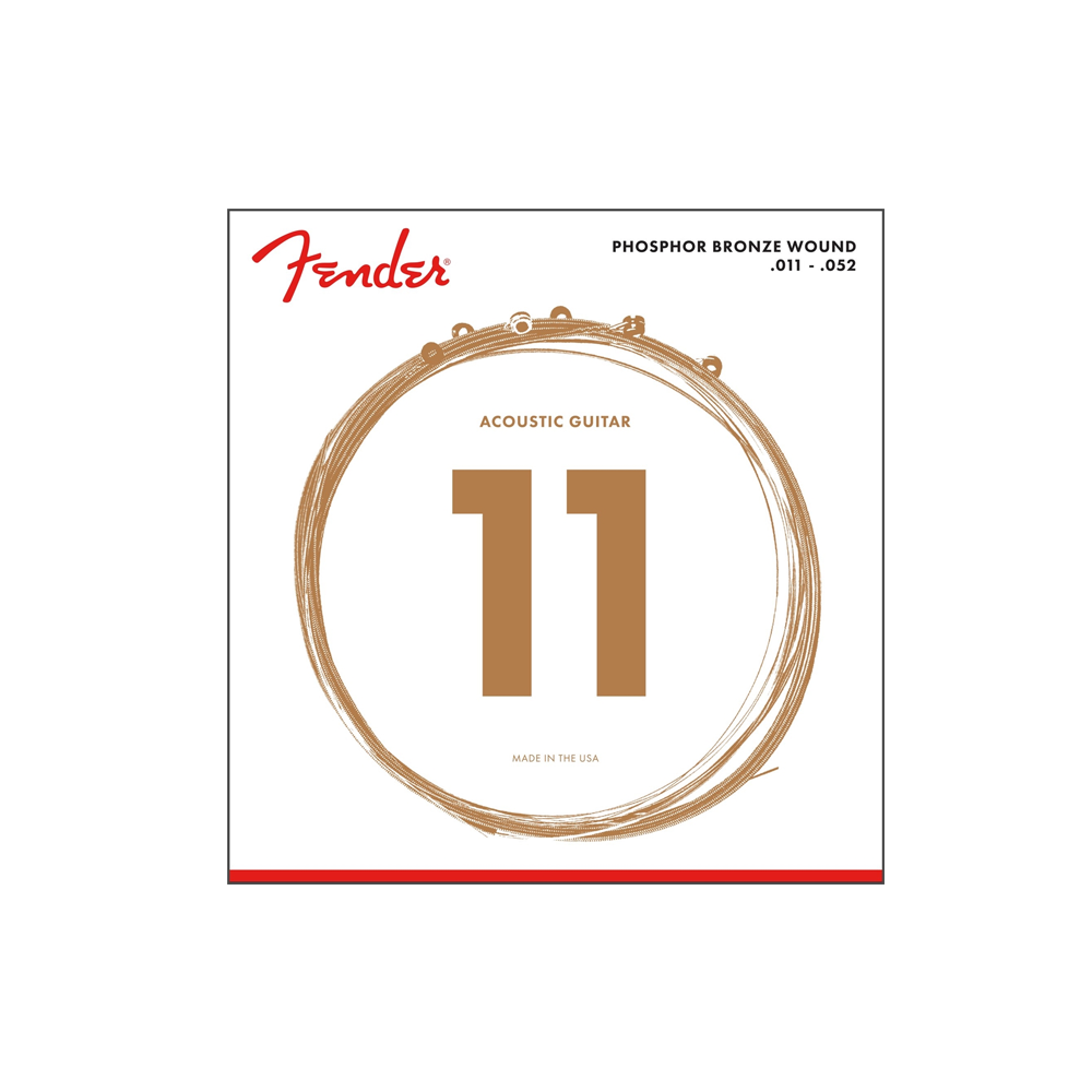 11　Fender　52　Bronze　60CL　Strings　Phosphor　16th　Audio　Acoustic　–