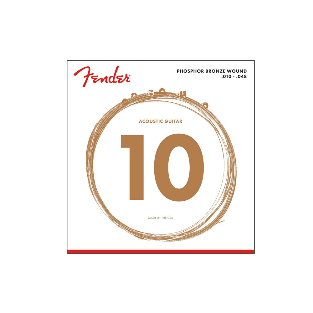 Fender 60XL Phosphor Bronze Acoustic Strings 10 - 48