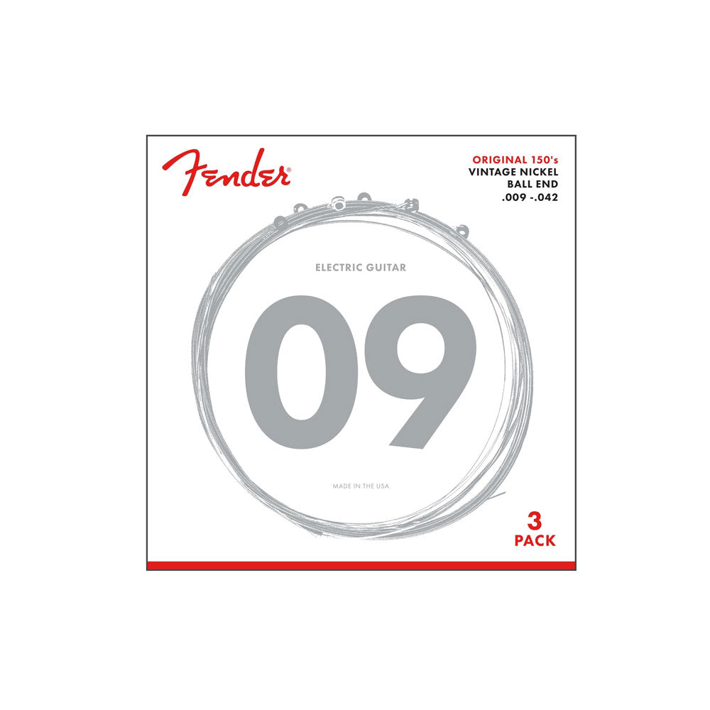 Fender Original 150 Electric Guitar String 150L 9 - 42 3-Pack