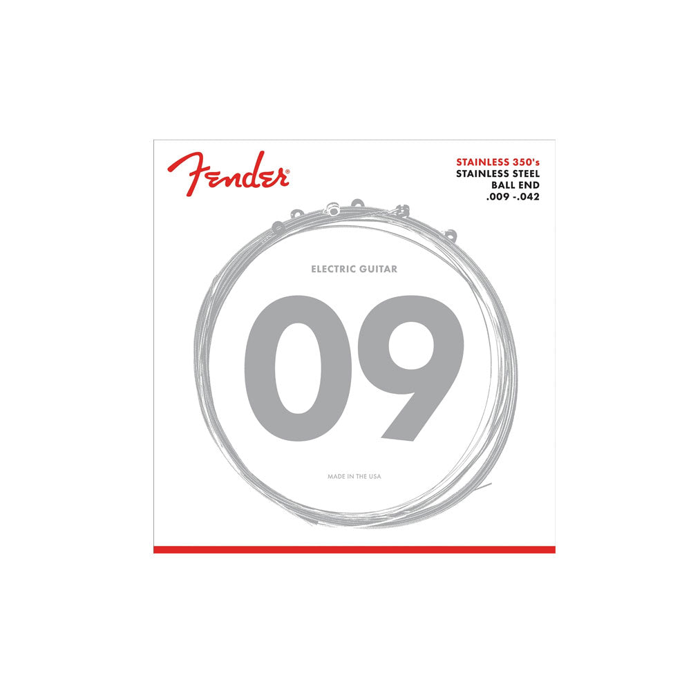 Fender Stainless Steel 350's Guitar Strings 350L 009-042