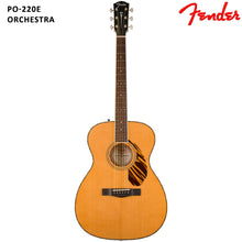 Load image into Gallery viewer, Fender PO 220E Orchestra Semi Acoustic Guitar W/Case
