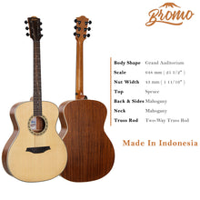 Load image into Gallery viewer, Bromo BAA2 Auditorium Acoustic Guitar
