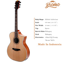 Load image into Gallery viewer, Bromo BAA4CE Auditorium Semi Acoustic Guitar
