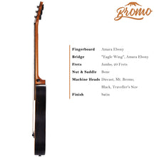 Load image into Gallery viewer, Bromo BAR3 All Solid Travel Acoustic Guitar
