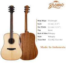 Load image into Gallery viewer, Bromo BAT1 Dreadnought Acoustic Guitar

