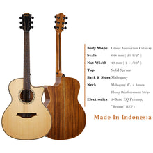 Load image into Gallery viewer, Bromo BAT2CE Auditorium Semi Acoustic Guitar
