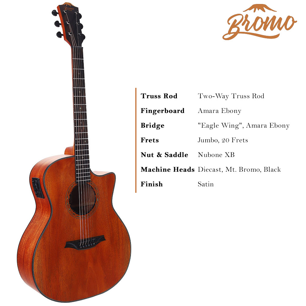 Bromo BAT2MCE Auditorium Semi Acoustic Guitar 16th Audio bromo-bat2mce-auditorium-semi-acoustic-guitar-16th-audio