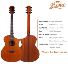 Load image into Gallery viewer, Bromo BAT4MCE Auditorium Semi Acoustic Guitar
