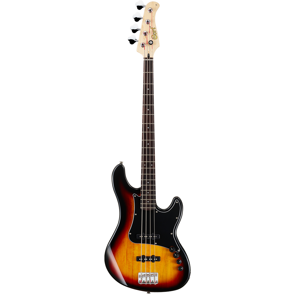 Cort GB Series GB75JJ 3 Tone Sunburst Bass Guitar