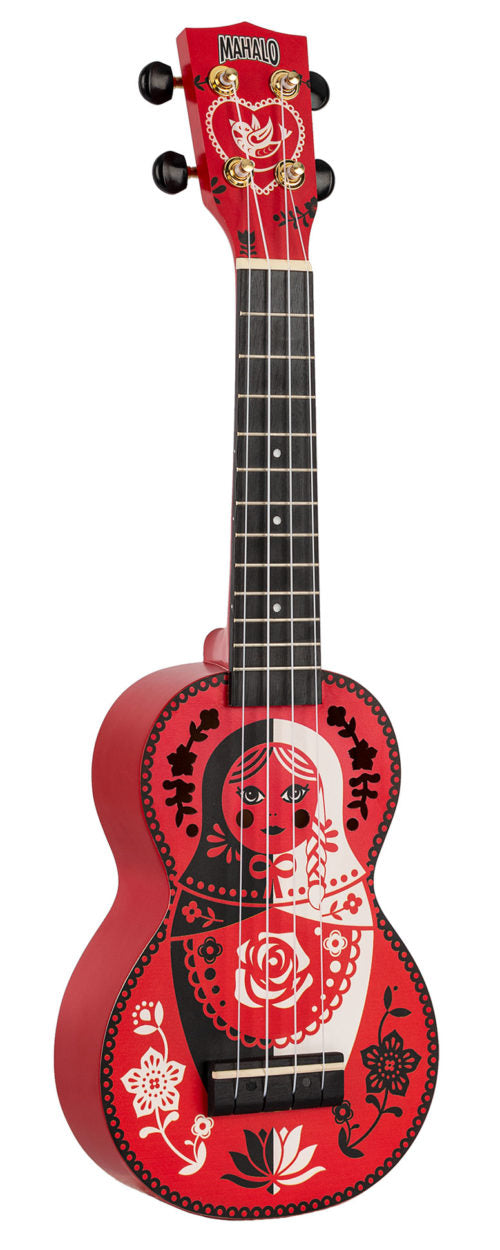 Mahalo Art Series Soprano Ukulele Rssion Doll With Bag - MA1RD