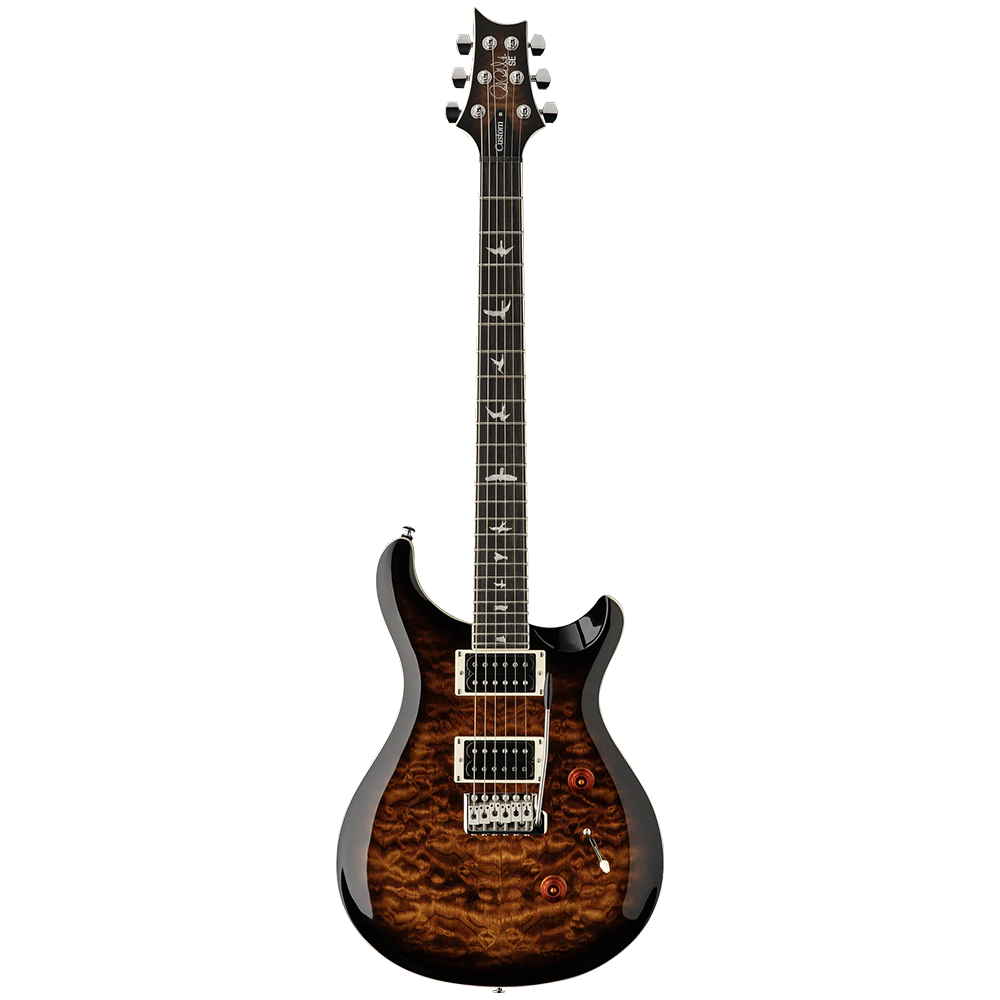 PRS SE Custom 24 Quilt Black Gold Burst Electric Guitar