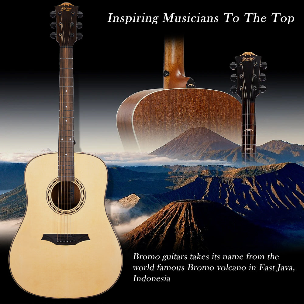 Bromo BAR3 All Solid Travel Acoustic Guitar – 16th Audio
