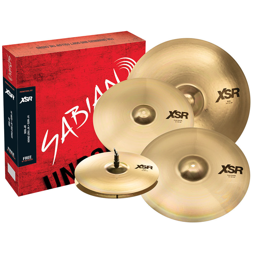 Sabian Cymbal XSR series Promotional Set XSR5005GB (14HH/16C/20R+18C)