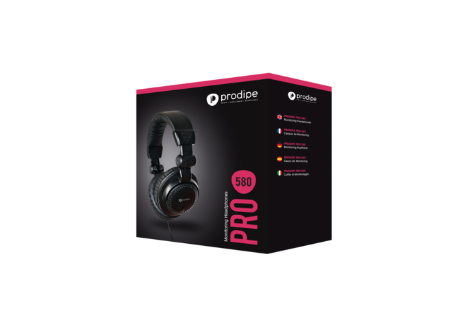 Prodipe PRO 580 Professional Studio Headphone- Black
