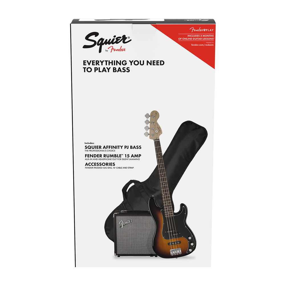 Fender Squier Precision PJ Bass Pack Laurel R15 230V EU