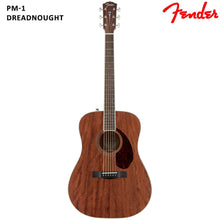 Load image into Gallery viewer, Fender PM 1 Mahogany Dreadnought Acoustic Guitar W/Case
