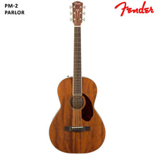 Load image into Gallery viewer, Fender PM 2 Mahogany Parlor Acoustic Guitar W/Case
