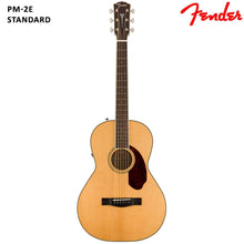 Load image into Gallery viewer, Fender PM 2E Natural Dreadnought Semi Acoustic Guitar W/Case
