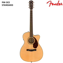 Load image into Gallery viewer, Fender PM 3CE Natural Standard Semi Acoustic Guitar W/Case
