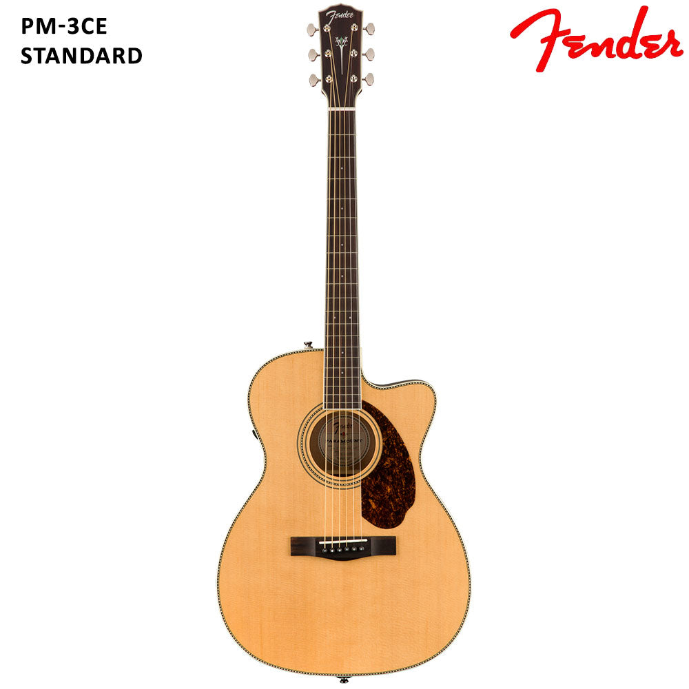 Fender PM 3CE Natural Standard Semi Acoustic Guitar W/Case