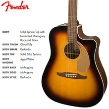 Load image into Gallery viewer, Fender Redondo Player Semi Acoustic Guitar
