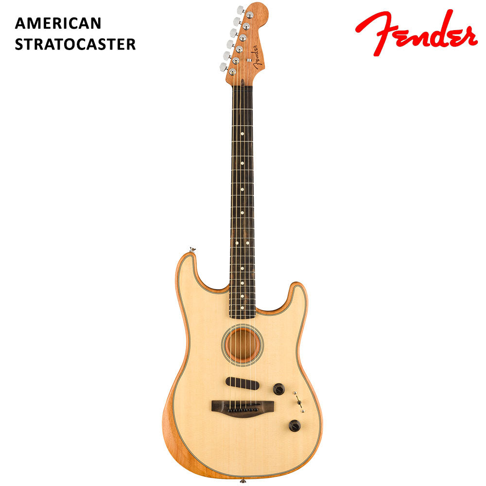 Fender American Acoustasonic Stratocaster Ebony – 16th Audio