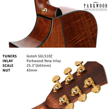 Load image into Gallery viewer, Parkwood Grand Auditorium Semi Acoustic Guitar GA980ADK
