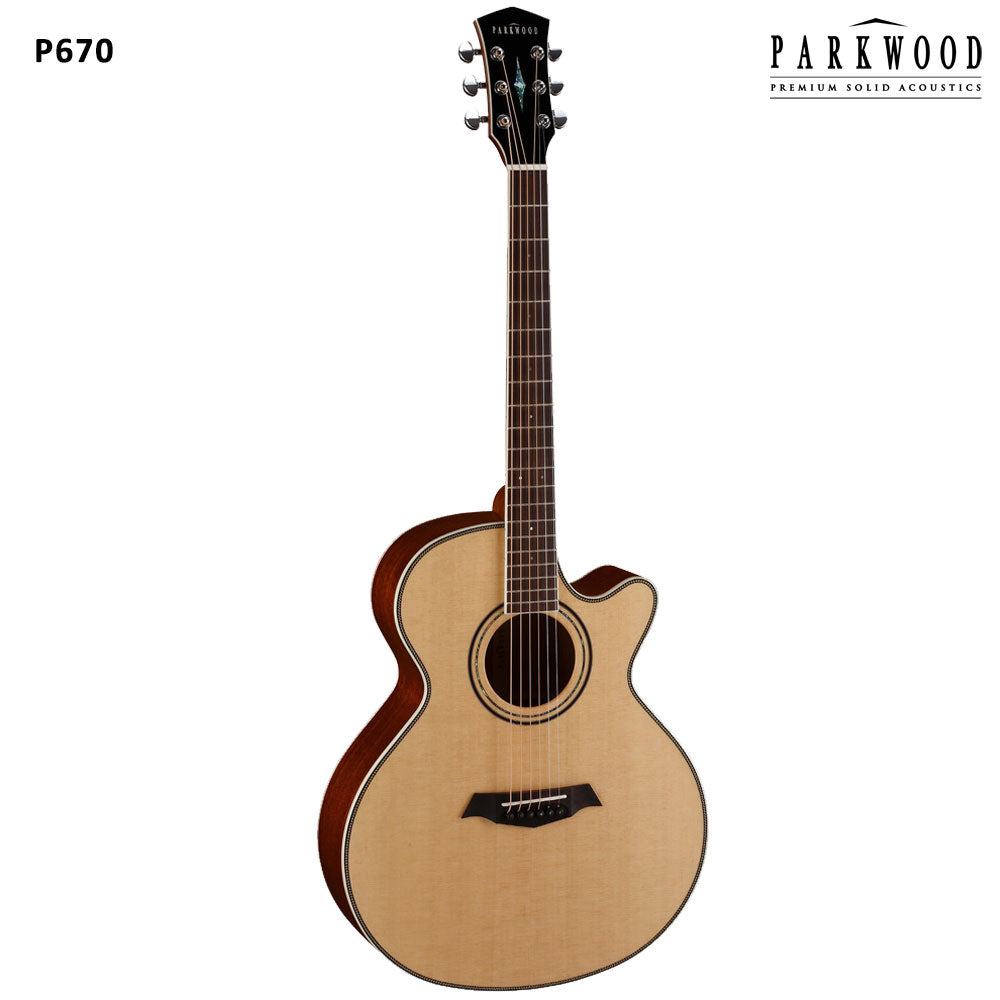 Parkwood Grand Concert Semi Acoustic Guitar P670