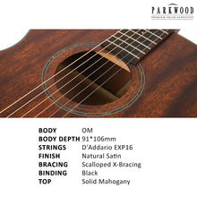 Load image into Gallery viewer, Parkwood OM Body Acoustic Guitar S22M
