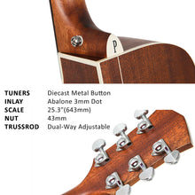 Load image into Gallery viewer, Parkwood Dreadnought Semi Acoustic Guitar S66
