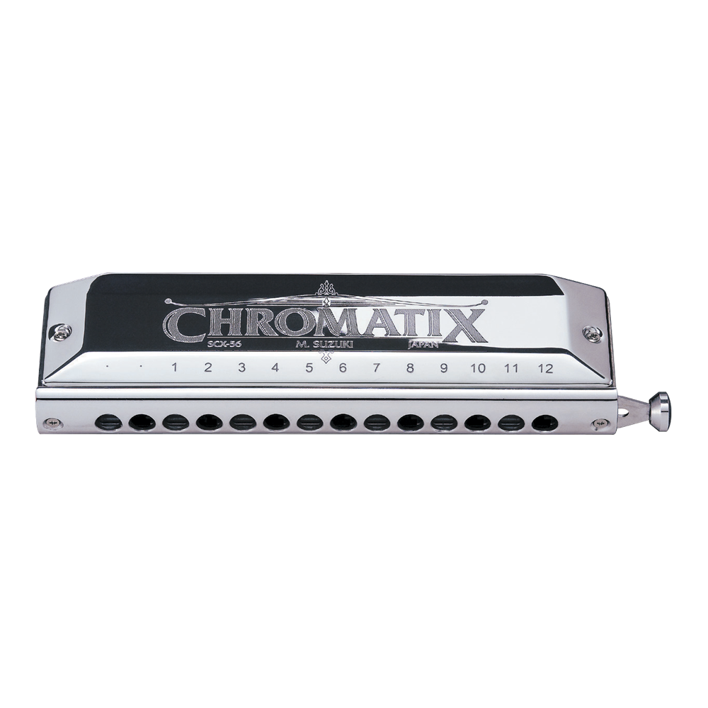 Suzuki Harmonica Chromatic Reverse Slider SCX56CH