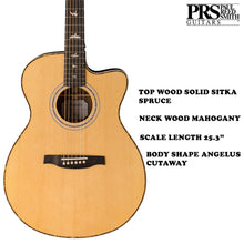 Load image into Gallery viewer, PRS SE Angelus AX20E Natural Acoustic Guitar

