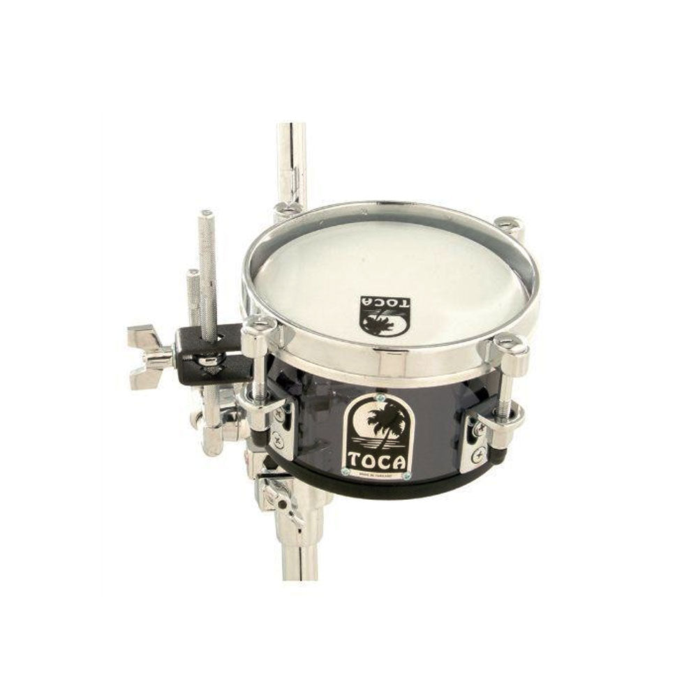 Toca T-406AS Mini-Acrylic Timbale W/Mount Smoke 6”