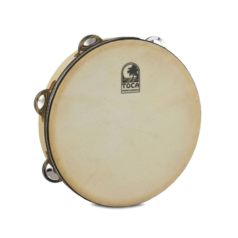 Toca T1090H Wood Tambourine Single Row W/Head